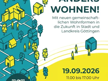 Skizze von Häusern und Bäumen