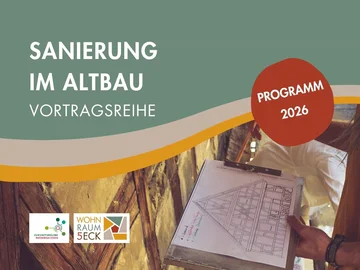 Titelbild Vortragsreihe Sanierung im Altbau