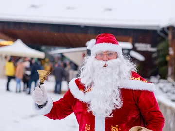 Nikolaus zu Besuch auf dem Weihnachtsmarkt Gut Herbigshagen