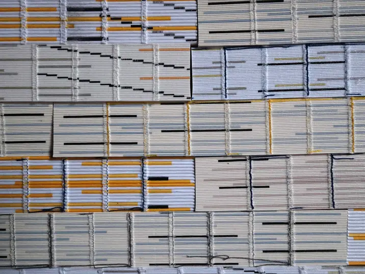 Buchblöcke im Literaturhaus Göttingen