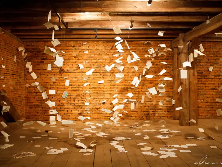 Installation 2014 Themenausstellung Münden liest ein Buch
