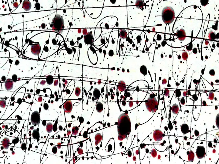 Josef Apportin, Fragment aus: Muta, 1988, Mischtechnik, 50 x 100 cm