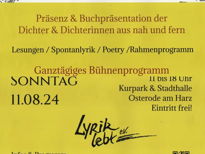 Plakat Lyrischer Garten 2024