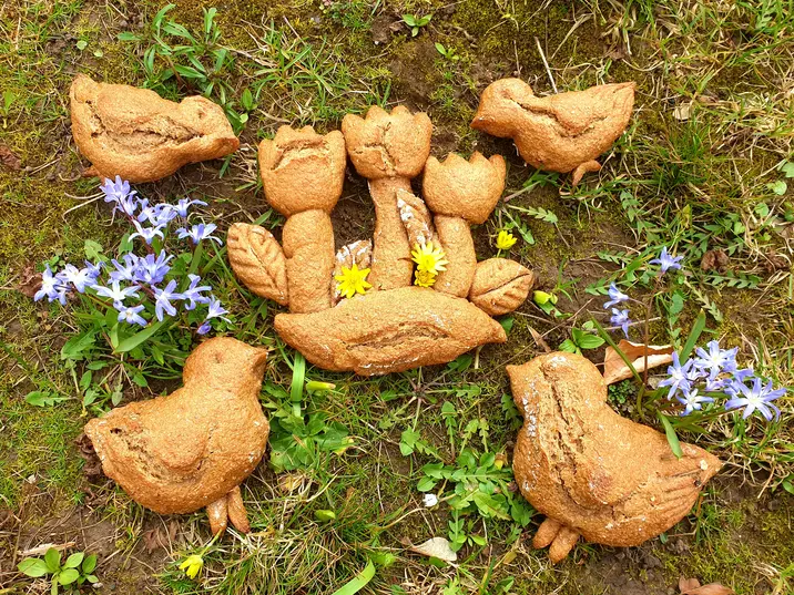 Gebildbrote zum Frühlingsanfang