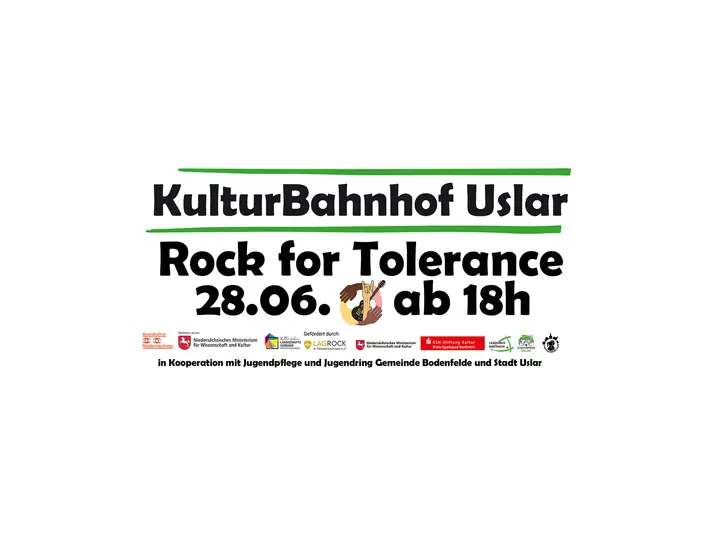 Flyer Rock for Tolerance Open Air Festival am 28.6.25
