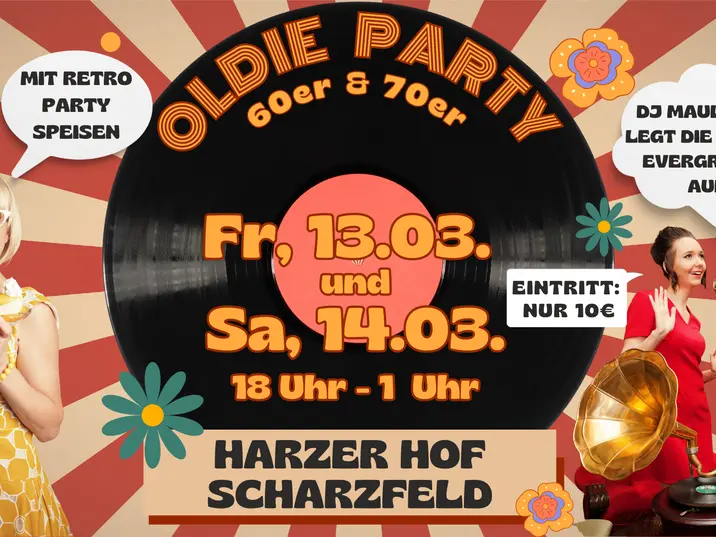Oldieparty der 60er und 70er im Harzer Hof Scharzfeld