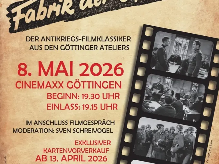 Veranstaltungsplakat "Fabrik der Offiziere".