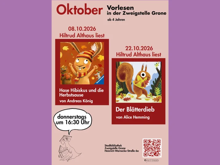 Oktober Kindervorlesen Grone